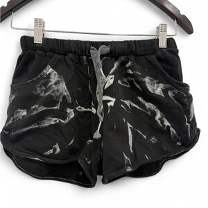 POL Black & White Tie Dye Shorts size small